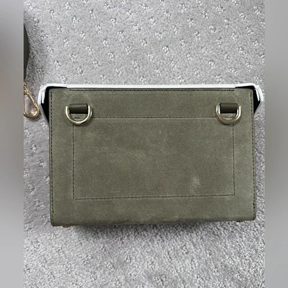 Yuzefi sude trim leather shoulder or waist bag - Picture 2 of 7